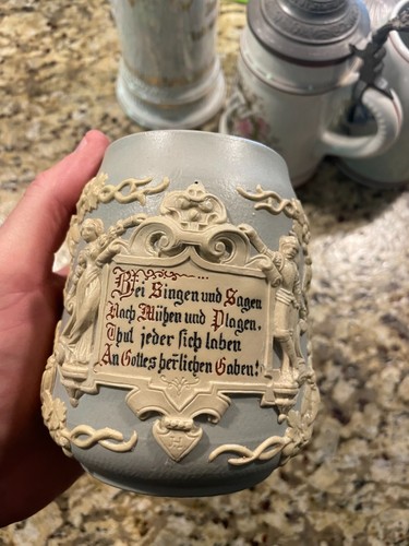Mettlach stein drinking - stein, “drinking