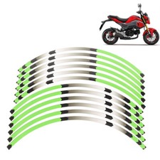 For HONDA MSX 125 Grom MSX125 SF 12-2022 Wheel Decals Rim Stickers Stripes Green