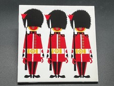 Rare Kenneth Townsend Grenadier Guard London Ceramic Tile Trivet Stamped, MCM
