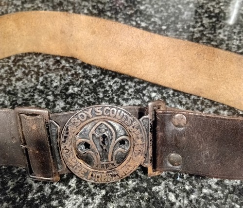 Vintage leather boy scouts - leather,