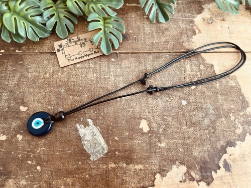 Evil eye necklace glass - glass, nazar