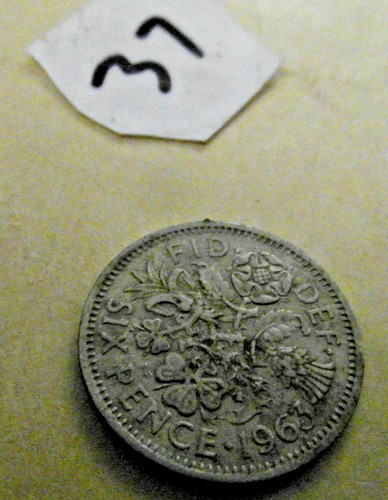 1963 sixpence elizabeth - sixpence,