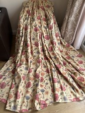 FABULOUS VINTAGE DORMA ANISE COUNTRY COTTAGE FLORAL CURTAINS 85 X 90 IN
