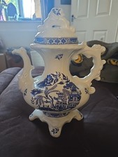 Unusual blue and white