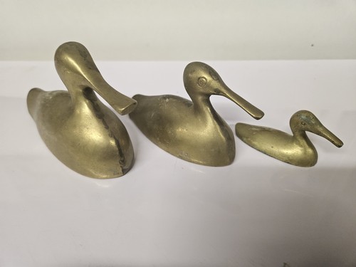 Vintage solid brass duck - vintage,