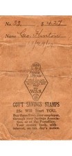 1919 war savings stamps - war,