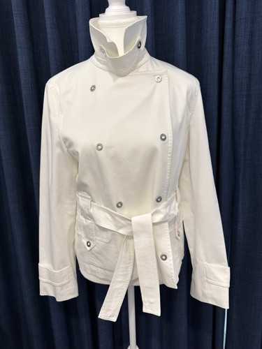 Max mara white belted - white,
