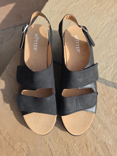 Ladies hotter black sandals - ladies,