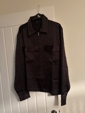 ASOS Gents Shacket Black Silky