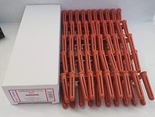 100x Red Wall Plug Plastic 2