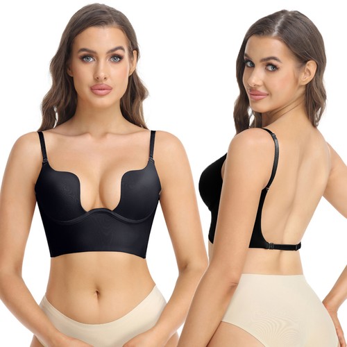 Low back bra clear - low, straps