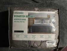 Weighted Blanket Double Size 5.5kg Dark Grey with Free Removable Cotton Cover