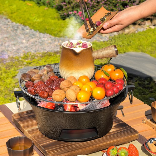 Cast iron portable hibachi - cast,