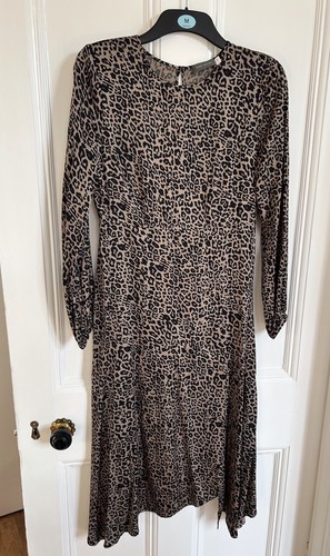 Mint velvet leopard print midi - leopard,