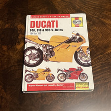 Haynes Manual For Ducati 748, 916 & 996 V-Twins ‘94 To ‘01 Good Used Manual 
