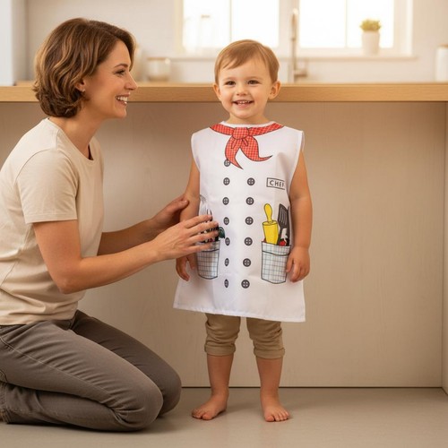 Kids chef costume sleeveless - kids,