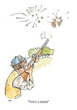 Mine's a double ! clay pigeon