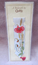 Cash's of Coventry Woven Picture Silk Bookmark - Poppies Poppy Field Design