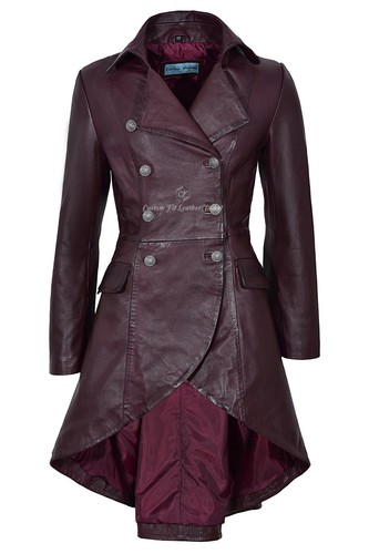 Edwardian ladies leather coat - ladies,