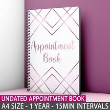 Undated Salon Appointment Book