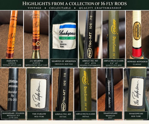 Job lot vintage fly - 16, fishing
