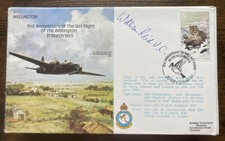 Victoria Cross winner WW2 Bill Reid VC signed Wellington bomber flown RAF cover.
