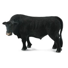 Black Angus Bull Figurine