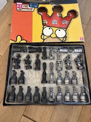 The simpsons chess set - the, antique