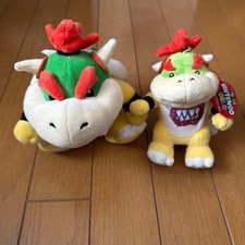 Usj mario bowser plush set - mario,