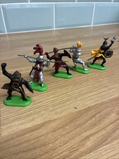 Britains Deetail Vintage 1971 5x Knights ~ Saracens/Turks English Soldiers