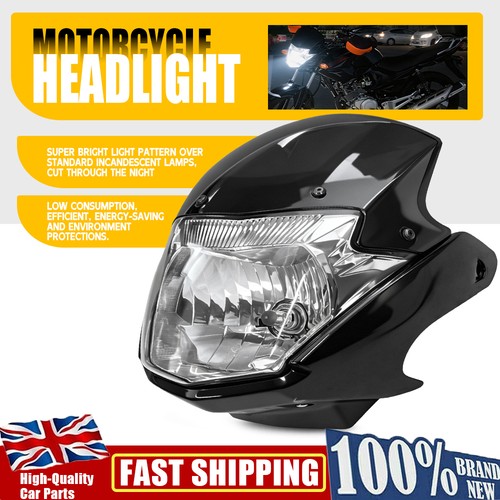 Headlight with top fairing - top,