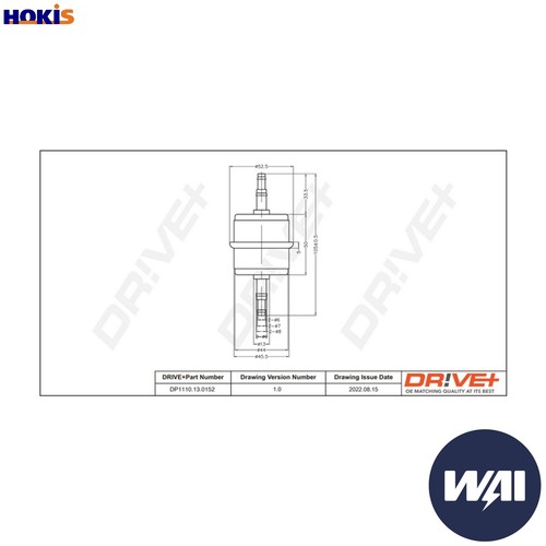 Fuel filter dp1110 0152 - fuel,