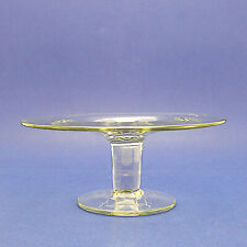 Large Clear Handblown Glass WP Design Pedestal Cake Stand - 27.5cm/10.8" Diam.