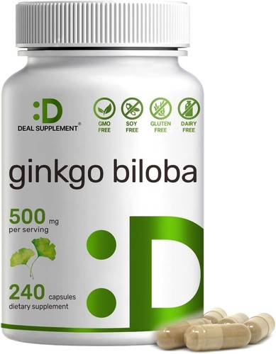 Ginkgo biloba 500mg 240 - ginkgo,