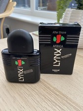 Lynx Africa Aftershave Rare black bottle 100ml Bottle Faberge Paris - New