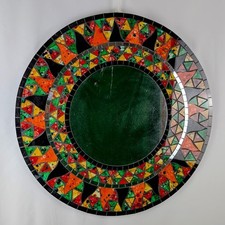 Mosaic Mirror Orange & Black