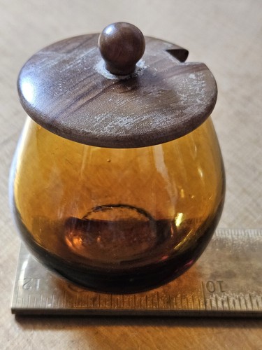 Mcm vintage amber glass - vintage,