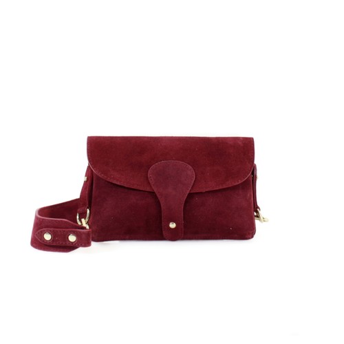 Ladies italian suede crossbody - ladies,