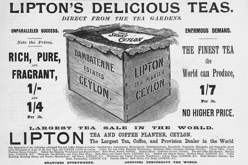 Lipton tea crate - lipton's, theme