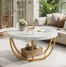 32” Circle Faux Marble