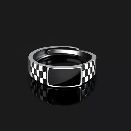 Vintage faux onyx - faux, rings