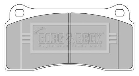 Borg beck brake pad - pad, rear