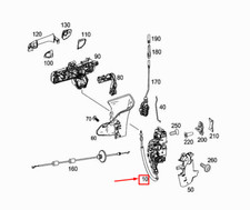 MERCEDES-BENZ E Coupe C207 Front Right Door Lock A2047202235 NEW GENUINE
