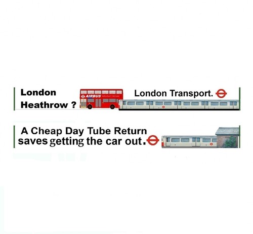 Scale model bus transfers - 1/50,
