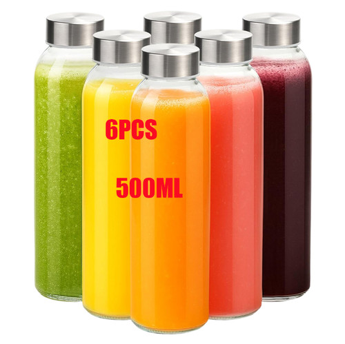 Pack glass bottles 500ml - 6,