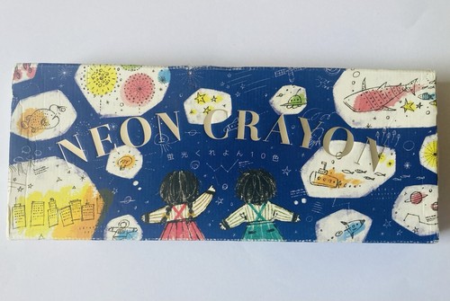 Neon crayons japanese - neon, 10