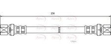 APEC Rear Brake Hose for