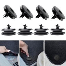 Universal 8Pcs Car Mat Carpet Clips Floor Holders Fixing Grip Clamps Black Small