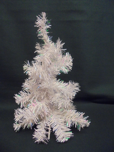 Vintage retro white tinsel - vintage,