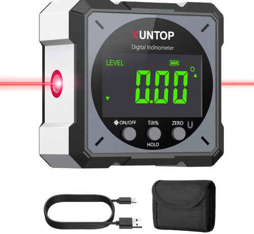 Digital angle finder with - finder,